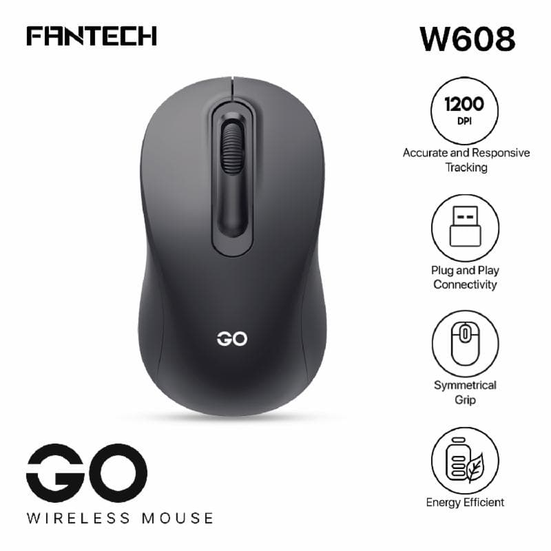 FANTECH GO W608 (BLACK) Wireless Mouse