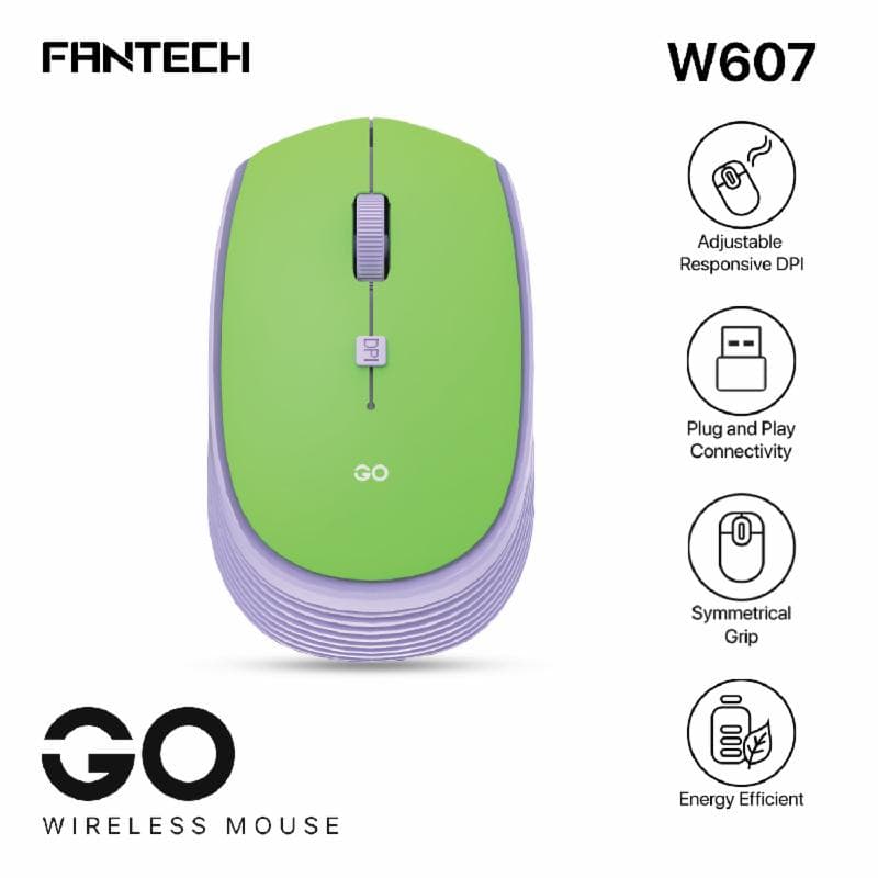 FANTECH GO W607 (GREEN) Wireless Mouse