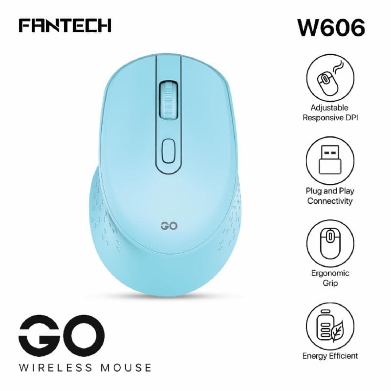 FANTECH GO W606 (BLUE) Wireless Mouse