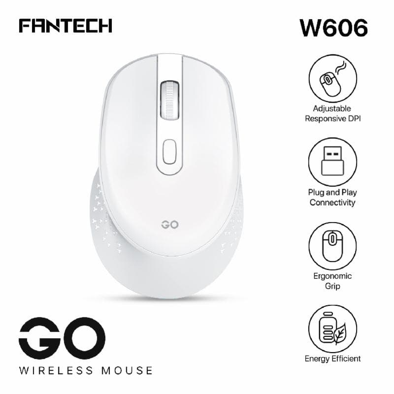 FANTECH GO W606 (WHITE) Wireless Mouse
