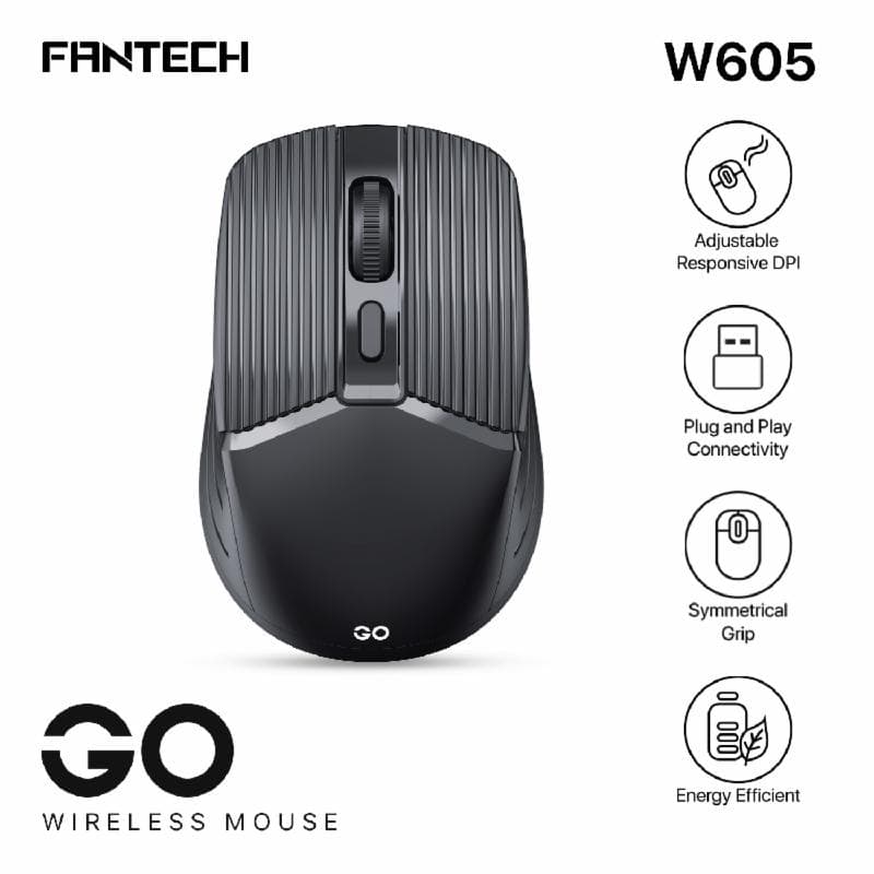 FANTECH GO W605 (BLACK) Wireless Mouse