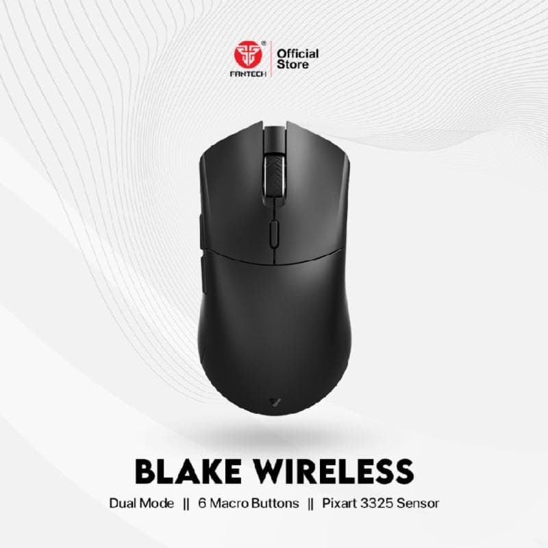 FANTECH BLAKE WGC5 (BLACK) DUAL MODE Wireless Mouse Gaming Rechargeable PIXART 3325