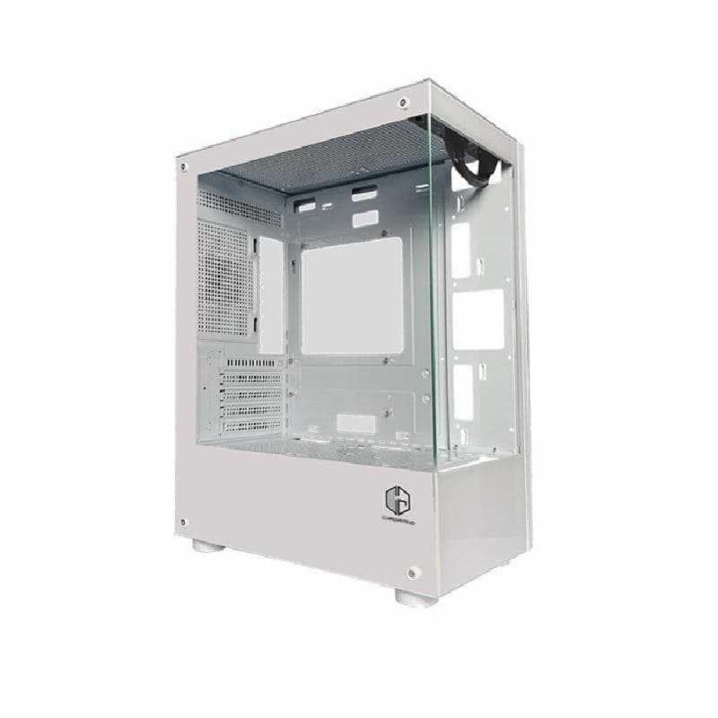 CUBE GAMING ZUARV WHITE - mATX Gaming Case - Front & Left Side Tempered Glass - Dust Filter - PSU Cover