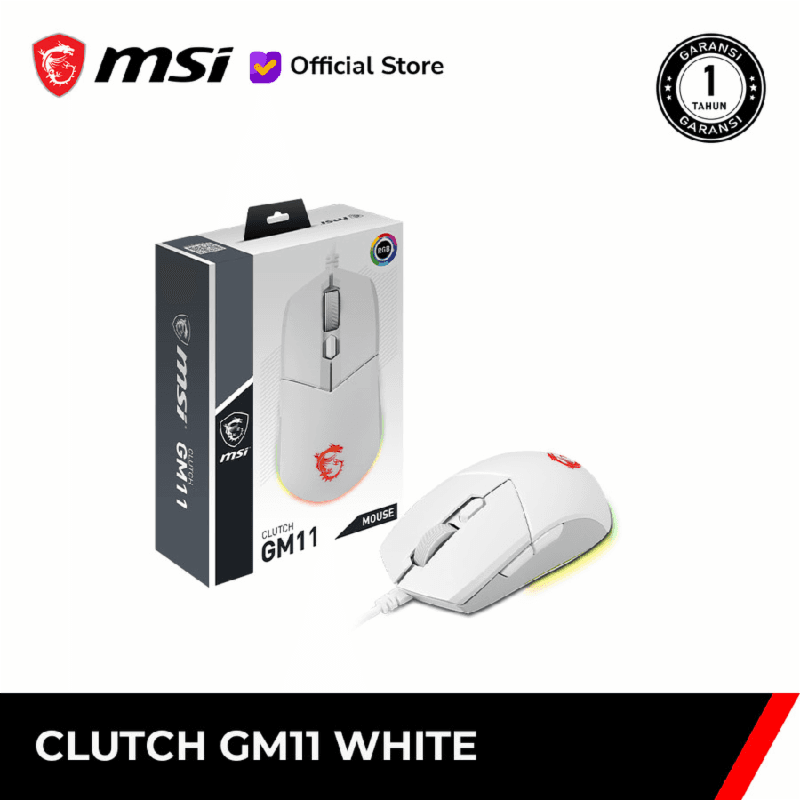 MSI Clutch GM11 (WHITE) Gaming Mouse