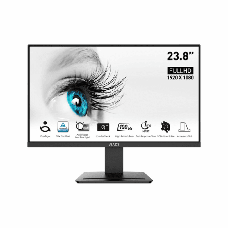 MSI PRO MP2412 24" 1080p FHD VA 100Hz HDMIx1 DPx1 VESA Monitor