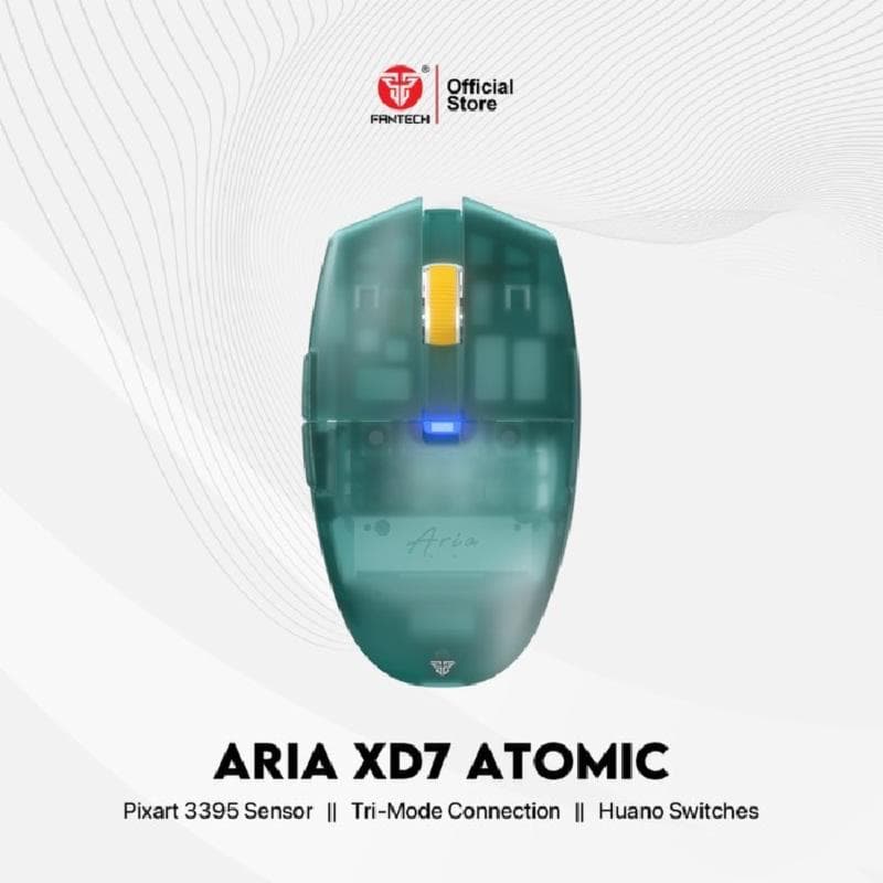 FANTECH ARIA XD7 (ATOMIC BLUE) Wireless Bluetooth Mouse Gaming Rechargeable