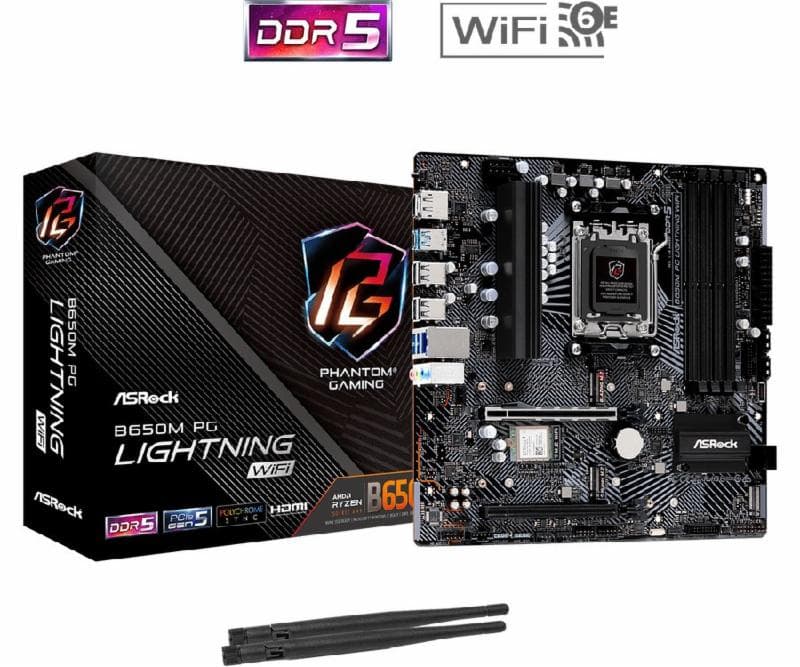 ASROCK B650M PG Lightning WiFi AM5 DDR5