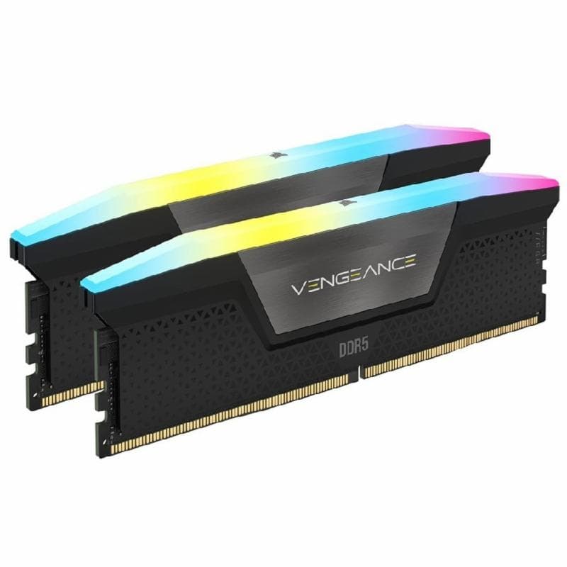 CORSAIR VENGEANCE RGB PRO SL (BLACK) DDR5 32GB (2X16GB) CMH32GX5M2B-5200C40