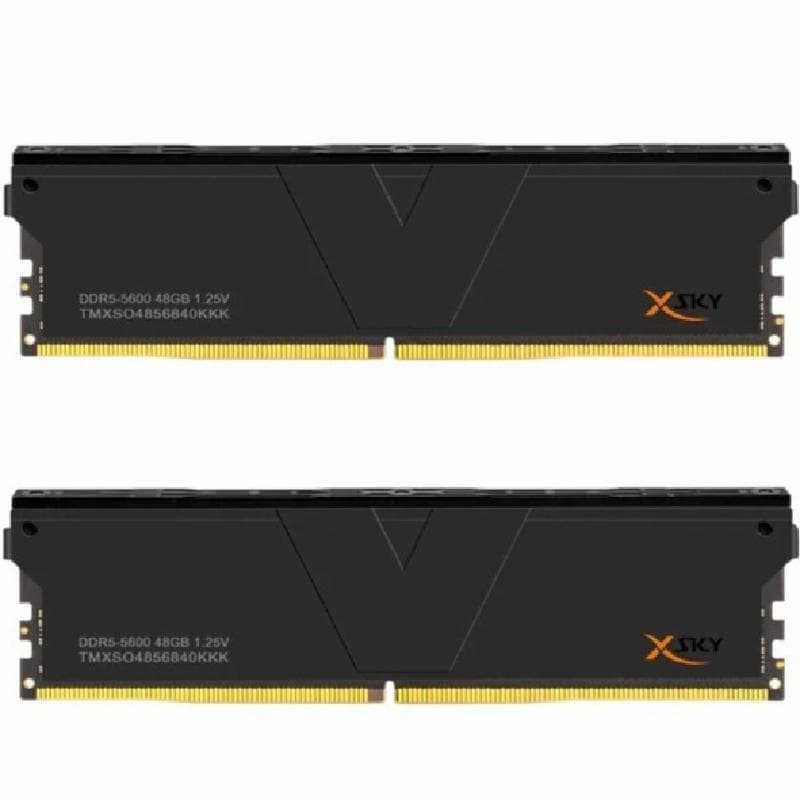 V-COLOR MANTA XSKY BLACK DDR5 16GB (2x8GB) 5600MHz CL40 1.25V TMXSO8G56640KKK
