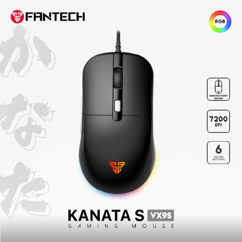 FANTECH KANATA S VX9S (BLACK) GAMING MOUSE