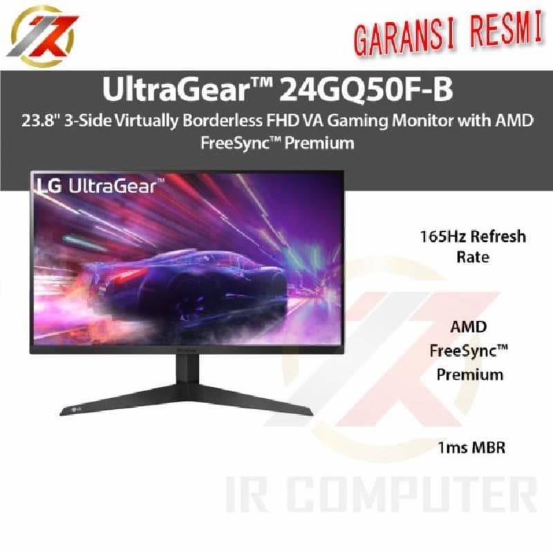 LG 24GQ50F-B 24" 24 INCH VA 1080p FHD 165Hz HDMI DP