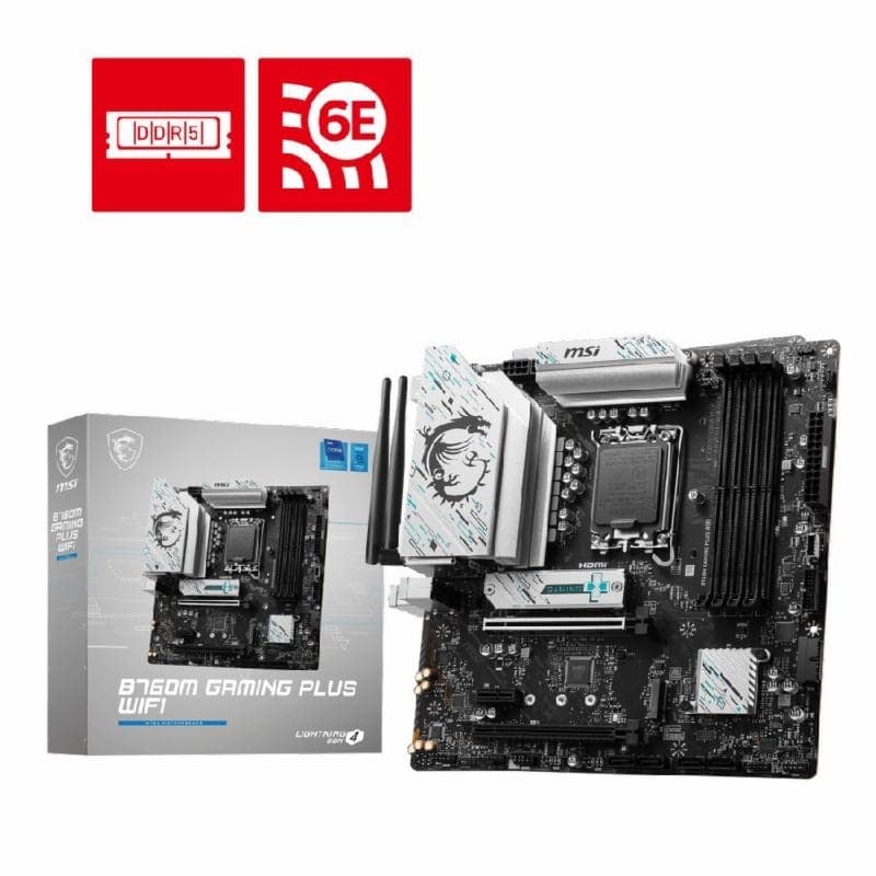 MSI B760M GAMING PLUS WIFI DDR5 m-ATX LGA 1700
