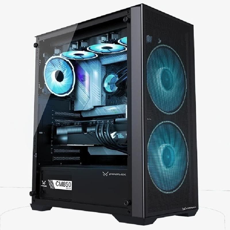 FPMAX AIRPOWER G5 H803 (BLACK) - ATX GAMING CASE FREE 2 FAN