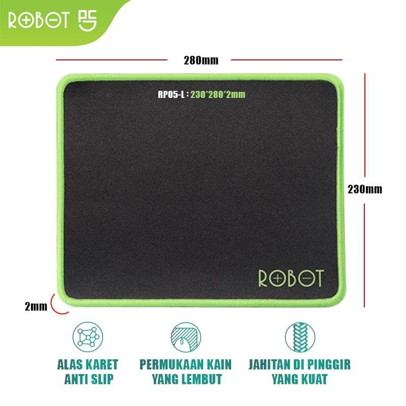 ROBOT RP05-L BLACK MOUSEPAD