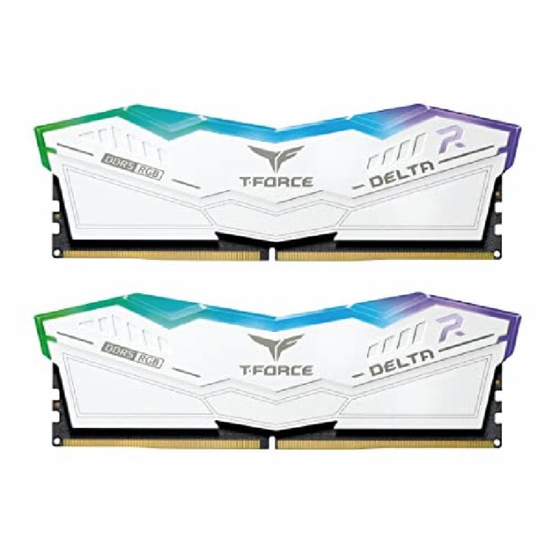 TEAM T-FORCE DELTA RGB (WHITE) 64GB (2X32GB) DDR5 6000MHZ