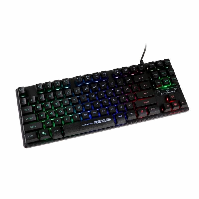 REXUS FORTRESS K9 TKL (METAL BLACK) KEYBOARD GAMING REXUS BATTLEFIRE