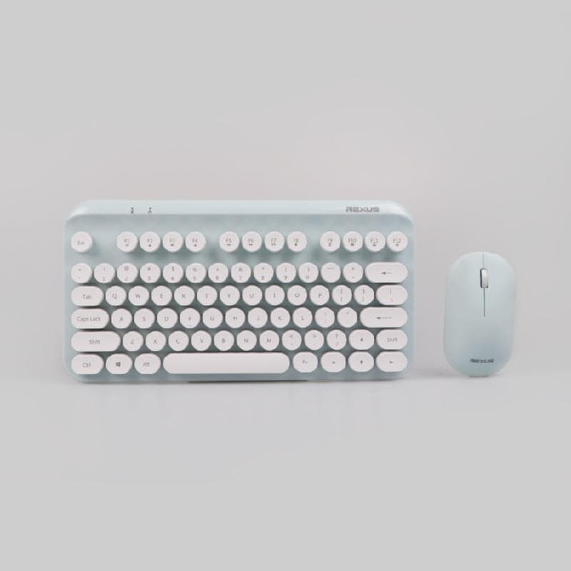 REXUS KM9 (MINT) KEYBOARD MOUSE WIRELESS