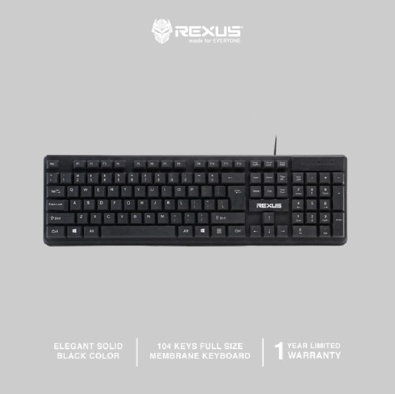 REXUS K278 KEYBOARD USB OFFICE