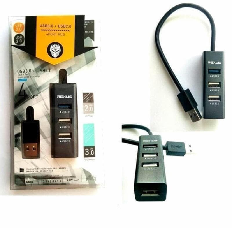 REXUS RXH-320 V.3.0.1PORT - V.2.0.3PORT USB HUB