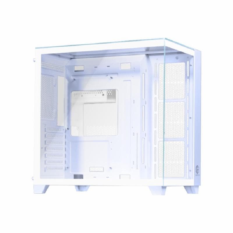 CUBE GAMING VAONT WHITE - ATX Gaming Case - Panoramic View - Front-Top & Left 3 Sided Tempered Glass - Dust Filter