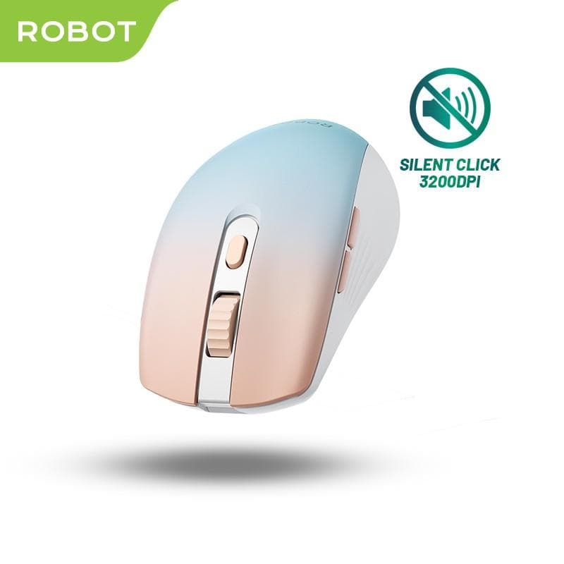 ROBOT M370 (Pink) Mouse Wireless 2.4GHz Silent Optical 3200DPI