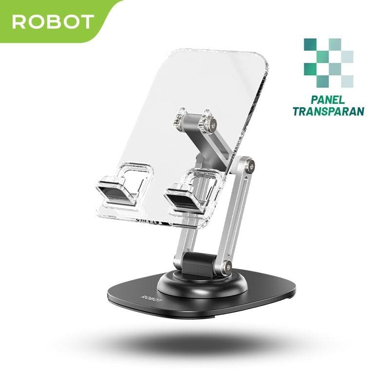 ROBOT RT-US16 (Black) Crystal Transparant Stand Holder Hp 360°
