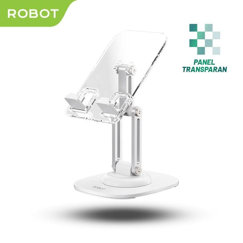 ROBOT RT-US16 (White) Crystal Transparant Stand Holder Hp 360°