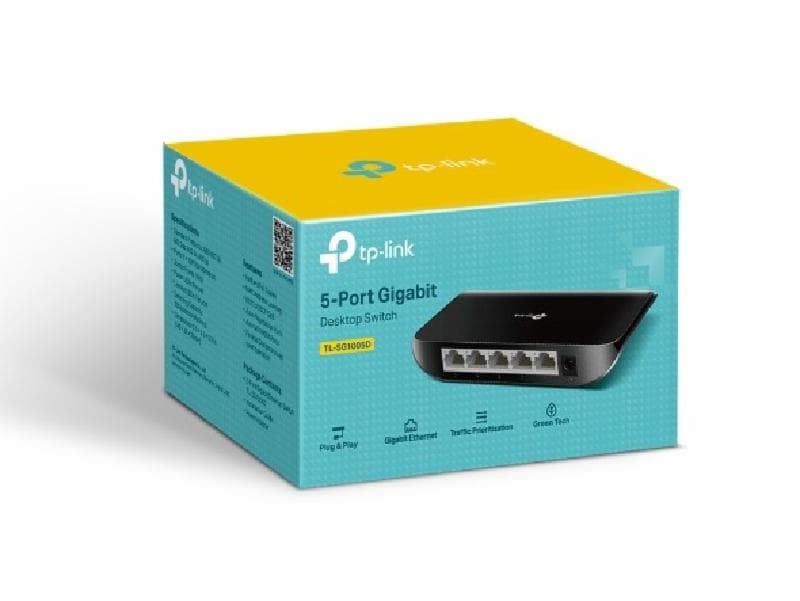 TP-LINK TL-SG1005D 5 Port Gigabit Desktop Switch Hub