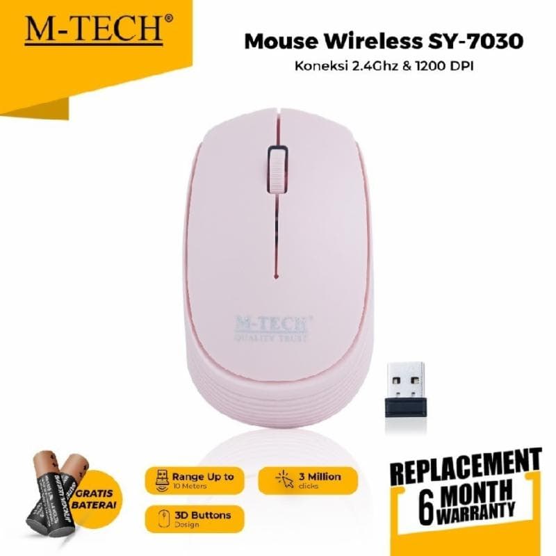 M-TECH SY-7030 (PINK) Original Mouse Wireless