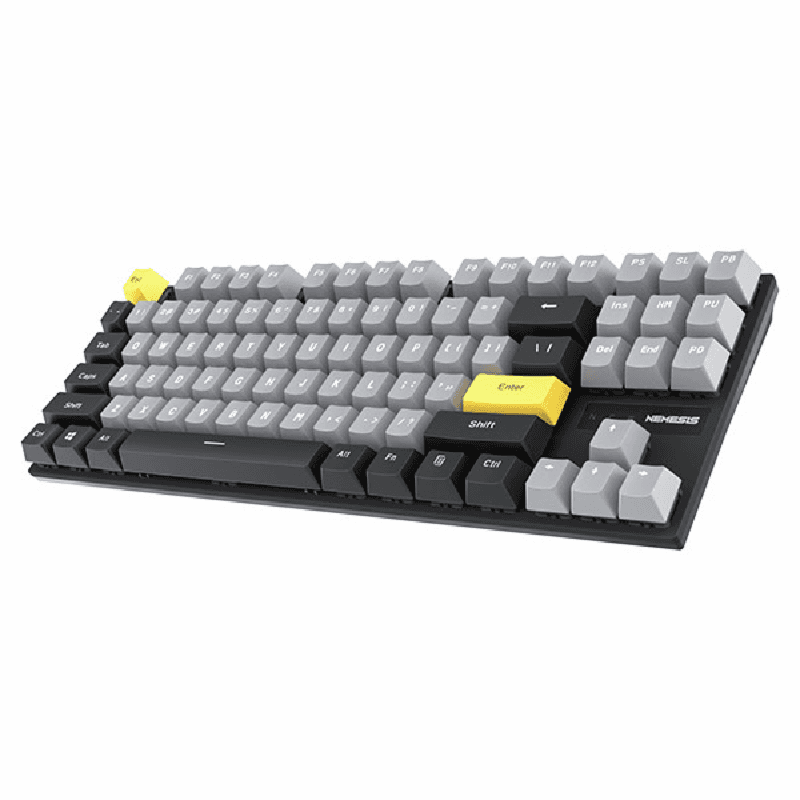 NYK Nemesis SABER MKN-02 (GREY BLACK) RED SWITCH Keyboard Mechanical Removable TKL