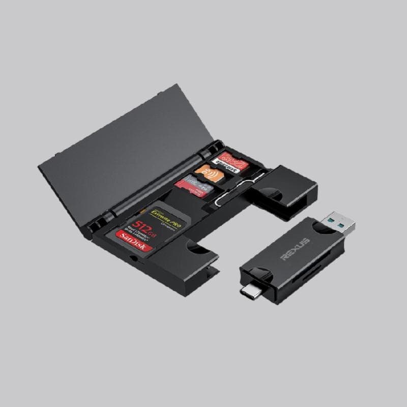 REXUS RXC-305 (BLACK) 5 IN 1 CARD READER