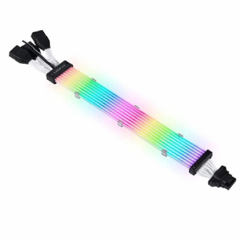 LIAN LI STRIMER PLUS V2 ARGB 8 LIGHT - 3x8-PIN GPU EXTENSION CABLE FOR RTX 40 SERIES - PW168-8PV2