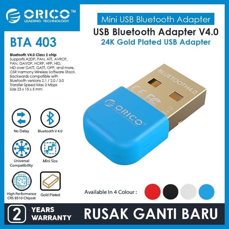 ORICO BTA-403 - (BLUE) USB Bluetooth Adapter 4.0