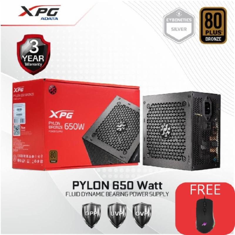 ADATA XPG Pylon 650W 80+ Bronze Power Supply