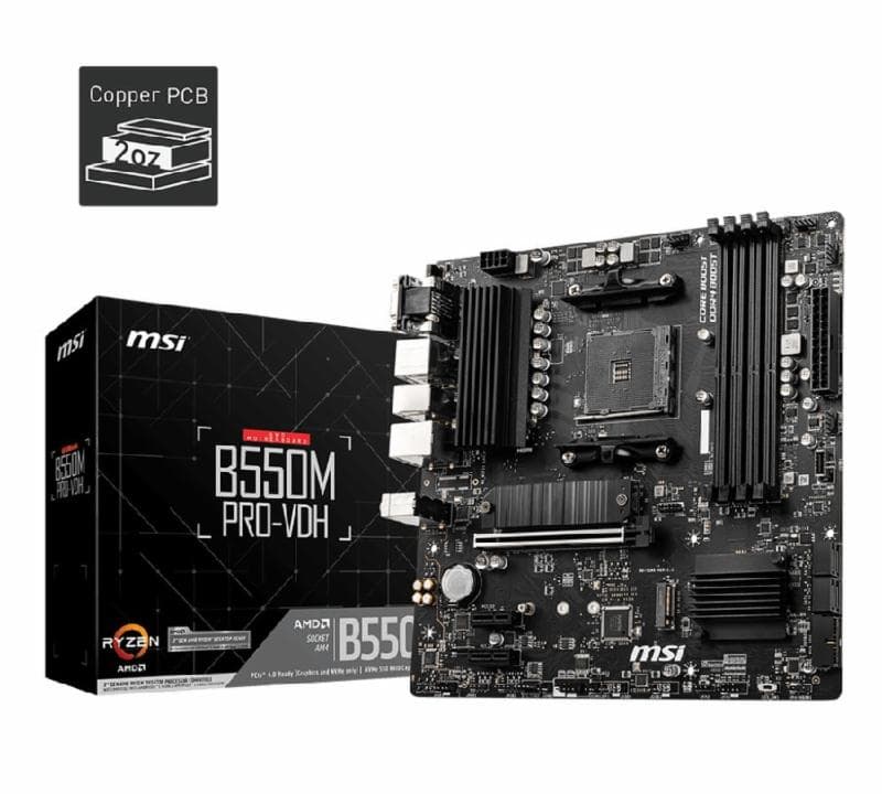 MSI B550M PRO-VDH DDR4 Socket AM4