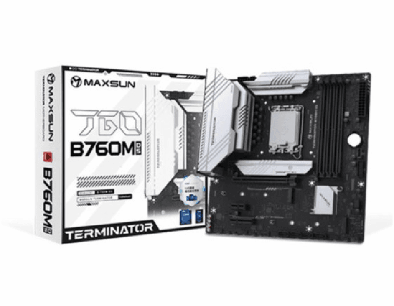 MAXSUN Terminator B760M D5 WIFI (LGA1700, B760, DDR5, USB3.2 Type-C, SATA3)
