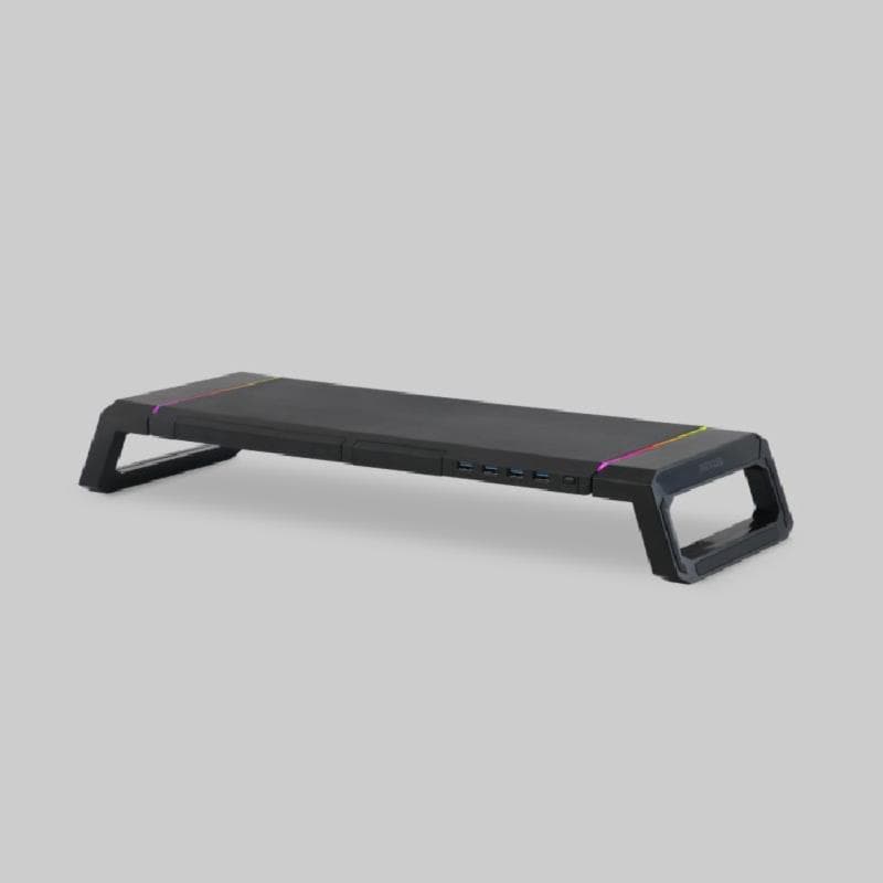 REXUS TRANT FP03 USB HUB 3.0 BK (BLACK) MONITOR STAND RGB