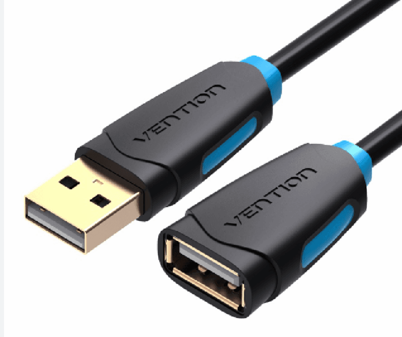 VENTION CBIBG 1.5M USB 2.0 MALE TO FEMALE KABEL EXTENSION BLACK