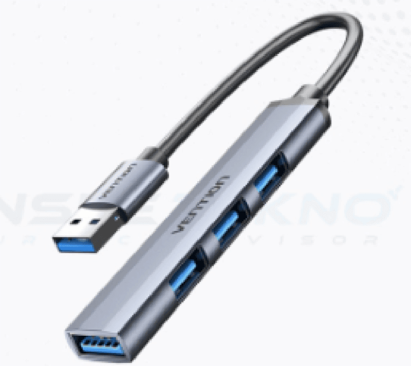 VENTION CKOHB USB 3.0 to USB 3.0/USB 2.0*3 Mini Hub 0.15M Gray M