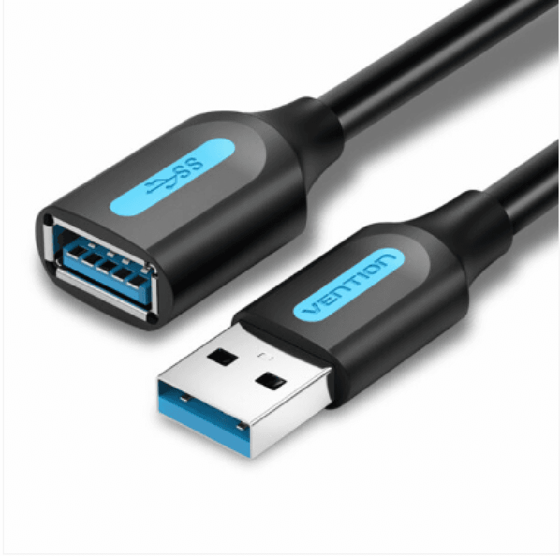 VENTION CBHBD 0.5M Extension KABEL USB3.0 A Male-A Female Black