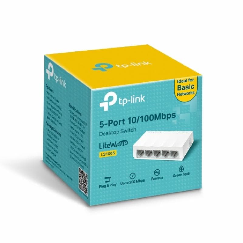 TP-LINK LS1005 SWITCH HUB 5 Port 10/100Mbps Desktop