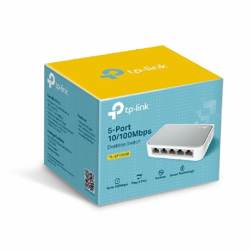 TP-LINK TL-SF1005D SWITCH HUB 5 PORT 10/100Mbps Desktop