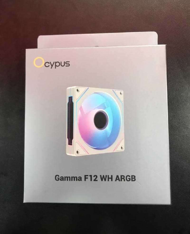 OCYPUS GAMMA F12 ARGB (WHITE) FORWARD FAN PWM 120MM FAN