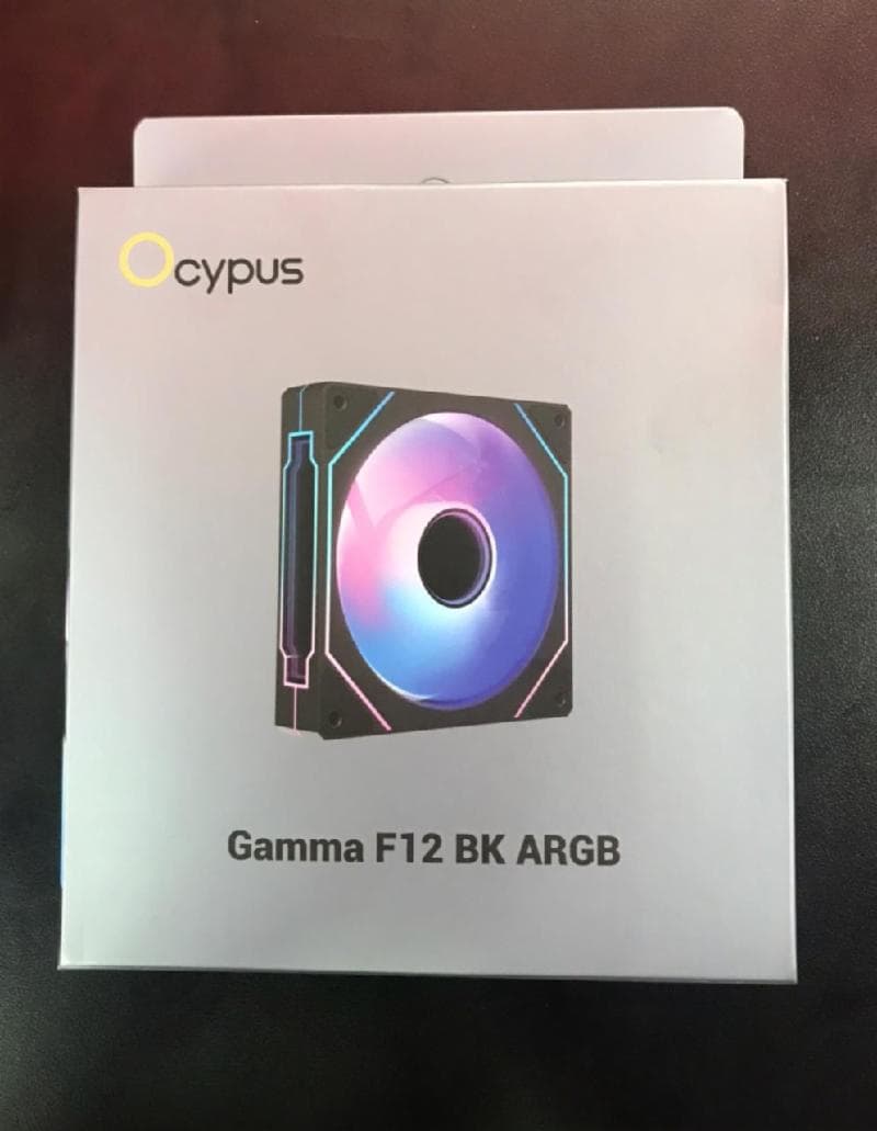 OCYPUS GAMMA F12 ARGB (BLACK) FORWARD FAN PWM 120MM FAN