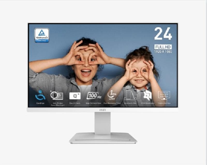 MSI PRO MP2412W 24" 1080p FHD VA 100Hz HDMIx1 DPx1 VESA Monitor