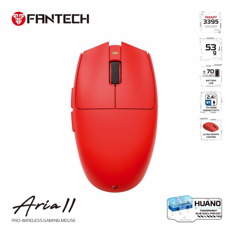 FANTECH ARIA II XD7V2 (RED) GAMING MOUSE