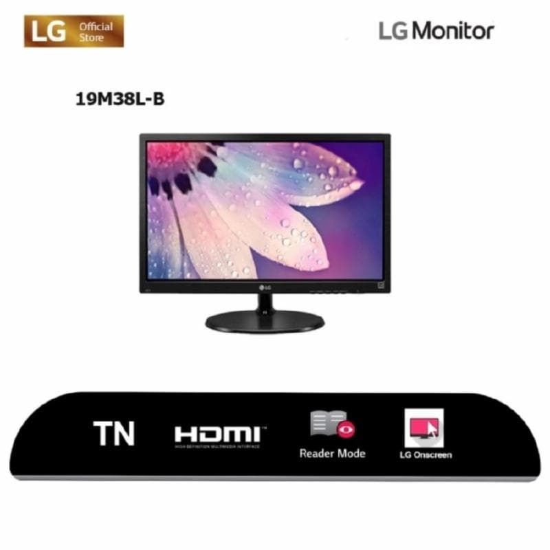 LG 19M38L-B 18.5" HDMI HD LED Monitor