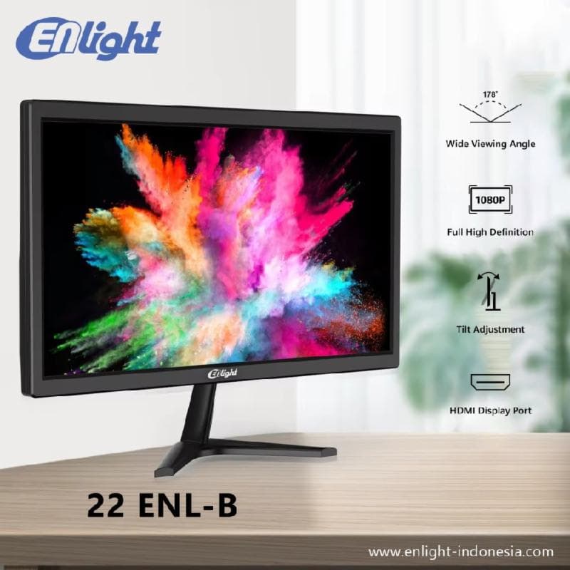 ENLIGHT 22ENL-B 22" FHD 75Hz VGA + HDMI MONITOR