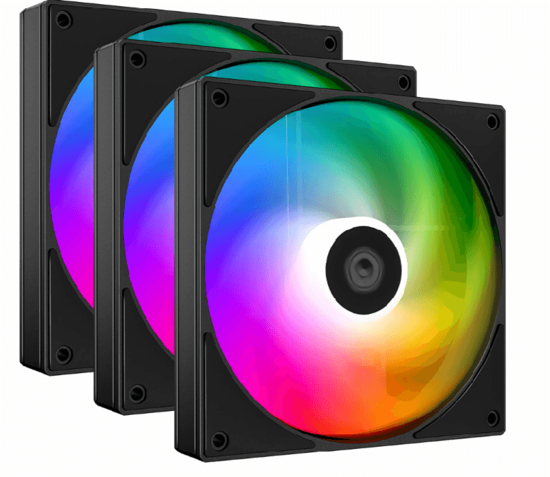 ID-COOLING AS-120-ARGB-K TRIO BLACK 120mm Silent PWM Fan