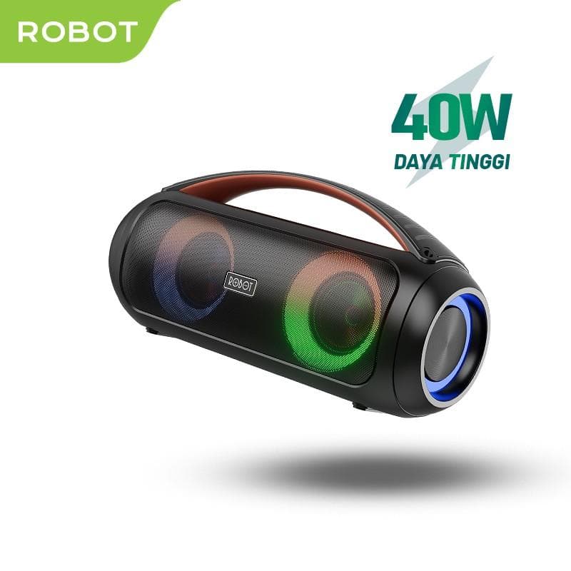 ROBOT RB600 (Black) RGB Karaoke Bluetooth 5.3 Speaker Mic Wireless 40W IPX5